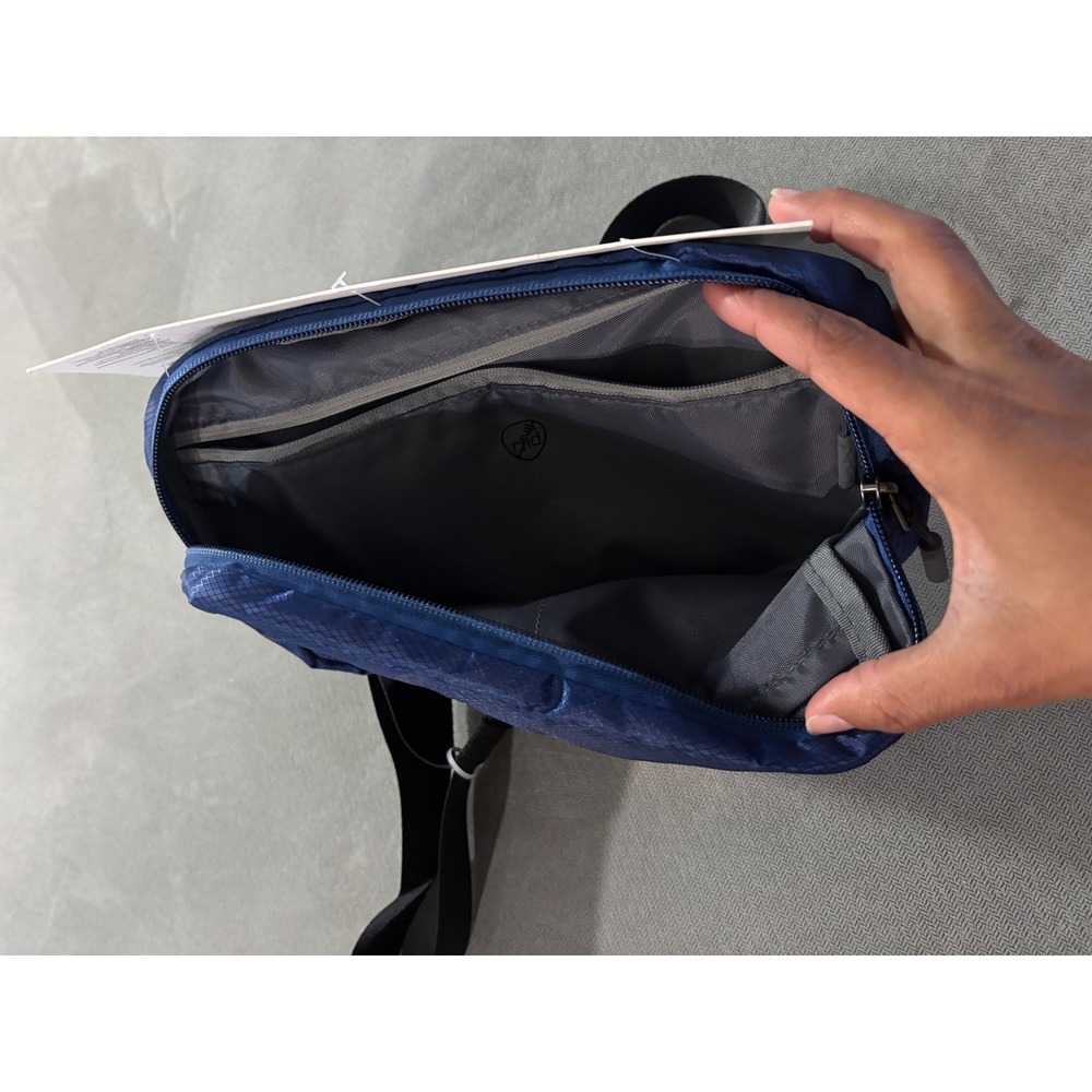 Travelon Convertible Sling Waist Pack RFID Blue Ripstop Nylon Travel Bag NEW - Picture 3 of 6